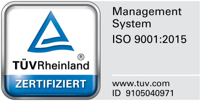 TÜV zertifiziert nach ISO 9001